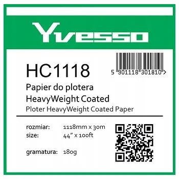 Přenosový papír Křídový papír Yvesso Heavyweight 1118x30 180g