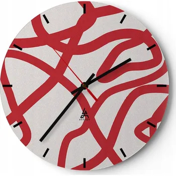 Hodiny Nástěnné hodiny do kuchyně 30x30 Minimalistické skleněné hodiny do obýváku Tiché