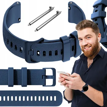 Řemínek na hodinky Řemínek ChronSmarta pro Xiaomi 20mm modrý