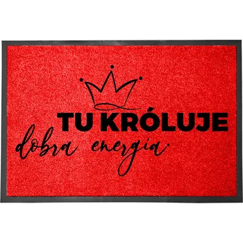 Rohožka VCHODOVÁ ROHOŽKA ČERVENÁ 40X60 DEKORACE HIT DOMOV HUMOR STYLOVÝ POTISK