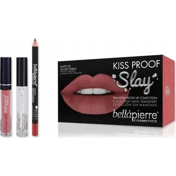Rtěnka Bellapierre sada: rtěnka, lesk na rty, konturovací tužka 2