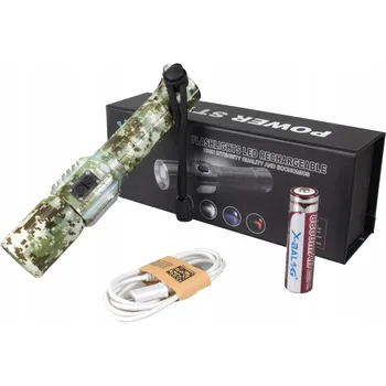 Svítilna Rybářská svítilna MASKÁČOVÝ MEGA ZOOM XM-L T6 SMD USB