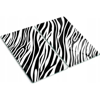 Obraz Kuchyňské Multifunkční Dekorativní Desky Tvrzené Sklo Zebry 2x30x52 cm