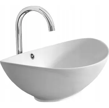 Umyvadlo na desku oválné Veldman Lara bílé