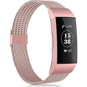Řemínek na hodinky Kovový řemínek pro Fitbit Charge 4/Charge 3/SE - S