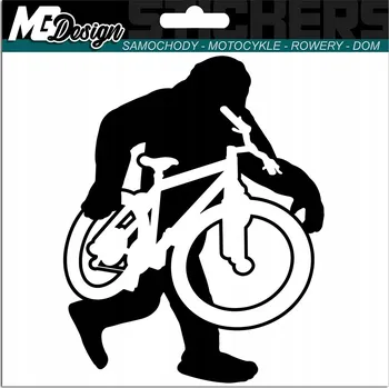 Samolepicí dekorace na vozidlo NÁLEPKA na auto MTB HORSKÉ KOLO 9x12
