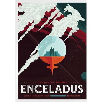 Obraz Plakát Enceladus v rámu 52,8 x 72,8 cm