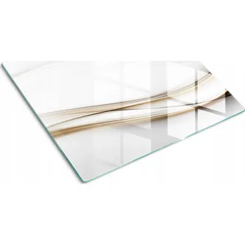 Obraz Dekorativní skleněná kuchyňská deska na krájení Vlny Abstraktní 60x52 cm