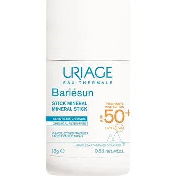 Přípravek na opalování Uriage Bariésun Mineral Stick minerální ochranná tyčinka na citlivá místa SPF50+