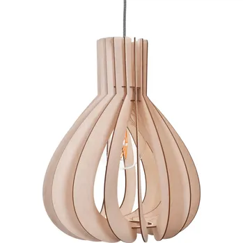 Dřevěné závěsné svítidlo A008 | Březová překližka | 375x470 mm | Patice E27