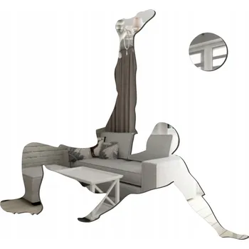 Zrcadlo Dekorativní Akrylové Zrcadlo Fotbalista – 600 mm x 557 mm