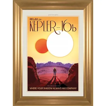 Obraz Obraz Joby Harris Kepler-16b grafika NASA Caltech