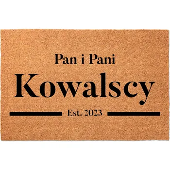 Rohožka KOKOSOVÁ ROHOŽKA 40X60 TVÉ INICIÁLY DOMOV INTERIÉR PERSONALIZOVANÁ