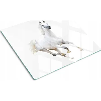 Obraz Ozdobná Skleněná Kuchyňská Deska na Krájení s Grafikou Arabský Kůň 60x52 cm