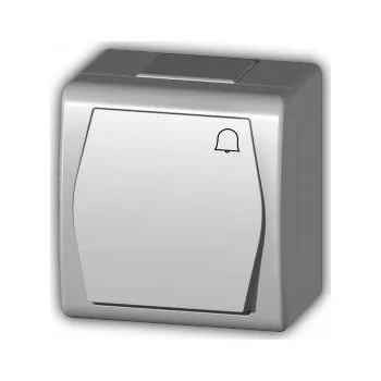 vypínač Nástěnný zvonkový spínač, vodotěsný IP44, 10A 660686