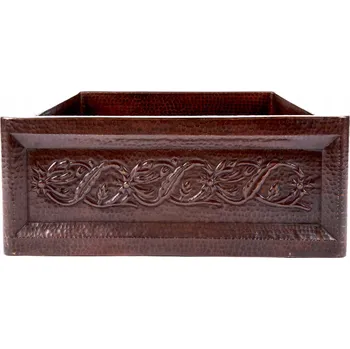 Keramický dřez Měděný dřez do kuchyně mexický Jednokomorový vestavný - Santiago