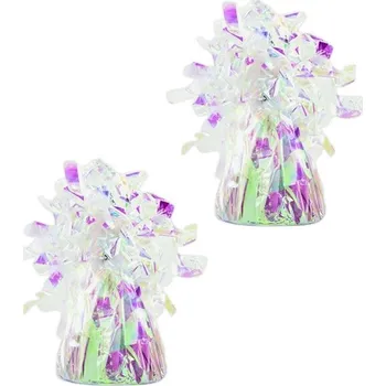 Balónek FOLAT Závaží - těžítko na balonky, perleťové / rainbow, 160 g, 2 ks