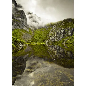 Obraz Plakát Norský fjord 8 bez rámu 20,5 x 28,4 cm