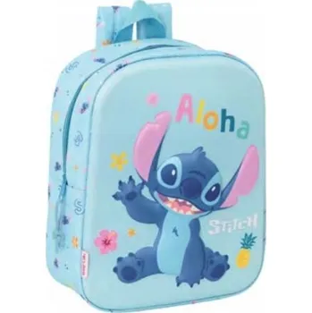 Školní batoh Batoh jednokomorový Lilo a Stitch Safta chlapci, dívky, modrý