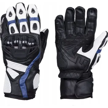 Moto rukavice MOTOCYKLOVÉ KOŽENÉ RUKAVICE CRUISER MODRÉ R064