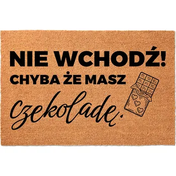 KOKOSOVÁ VSTUPNÍ ROHOŽKA 40X60 CM - VTIPNÝ DESIGN - STYLOVÁ DEKORACE PRO VÁŠ DOMOV