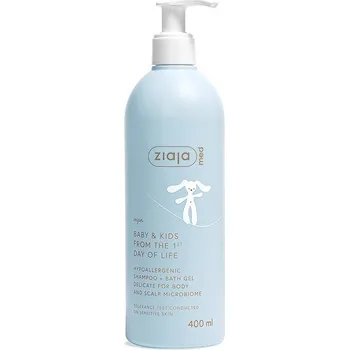 Dětský šampon ZIAJA Med Baby&Kids Hypoalergenní šampon a koupelový gel 2v1 400 ml