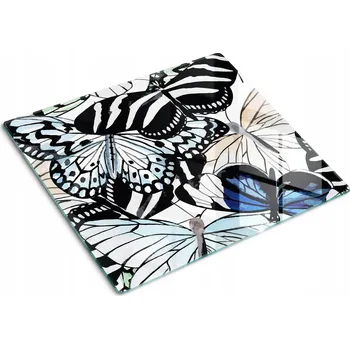 Obraz Kuchyňská Multifunkční Dekorativní Skleněná Deska Květ motýla 60x52 cm