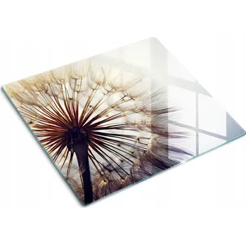 Obraz Dekorativní Kuchyňská Deska z Tvrzené Sklo na Krájení Pampeliška 60x52 cm