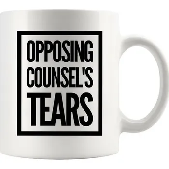 Keramický hrnek na kávu Panvola s motivem slz protistrany, pro studenty, učitele, právníky, 335 ml,