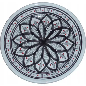 Talíř KRÁSNÝ ARABSKÝ DEZERTNÍ BAREVNÝ KULATÝ TALÍŘ 21 cm