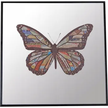 Zrcadlo ZRCADLO S MOTÝLEM 30x30cm