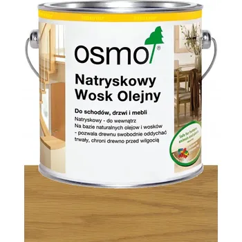 Olej na dřevo OSMO Sprejový Olejový Vosk Nátěr 3009 Bezbarvý Polomatný Protiskluzový 0,5L