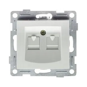 Elektrická zásuvka Internetová zásuvka nástěnná Retlux bílá