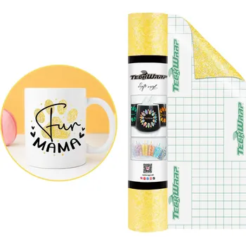 Samolepící dekorace Colorful Pearl - Yellow - samolepící vinylová folie TeckWrap Velikost: 30,5 x 30 cm