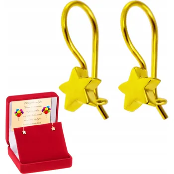 Náušnice Náušnice stříbro pozlacené 925 hvězdičky Dedikace