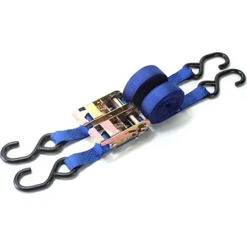 Upínací popruh Bike It upínací ​​kurty 2ks modré s ráčnou