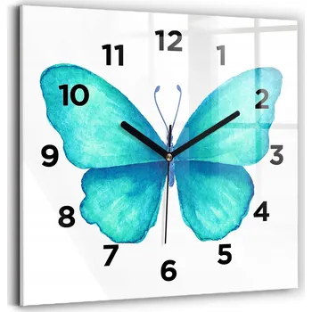 Hodiny Nástěnné hodiny Wallfluent, odstíny modré, 30 cm