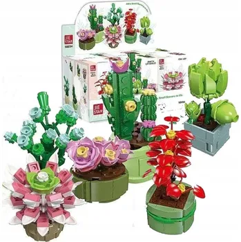 ostatní stavebnice Stavebnice – kaktus v květináči MIX