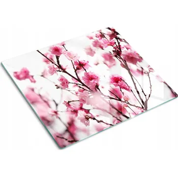 Obraz Ochrana indukční varné desky Sklo Květ švestky 60x52