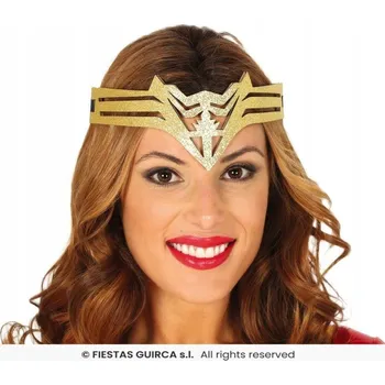 ČELENKA SUPERHRDINKA PĚNOVÁ ZLATÁ