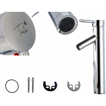 Vodovodní baterie Stojánková umyvadlová baterie Toule24 Toule24 - stříbrná do koupelny