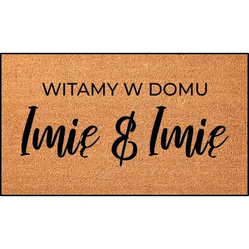 Rohožka KOKOSOVÁ ROHOŽKA 40X60 S VLASTNÍMI INICIÁLAMI - PERSONALIZOVANÁ VNITŘNÍ ROHOŽKA - HIT