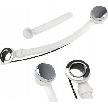 Sifon Automatický vanový sifon bílý