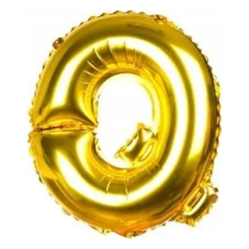Balónek Zlatý balónek ve tvaru písmene 1 ks