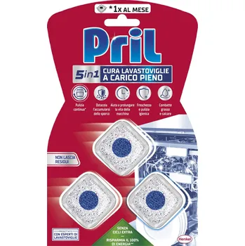 Tableta do myčky Pril 5v1 – Tablety na čištění myčky s plnou náplní | 3 Kusů