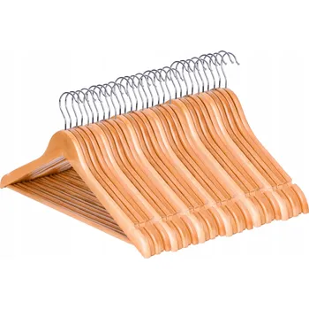 Věšák Dřevěný věšák Gockowiak závěsný, odstíny béžové, 30 ks