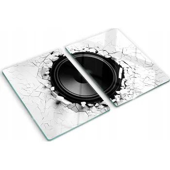 Obraz Kuchyňské Multifunkční Ozdobné Desky Tvrzené Sklo Reproduktor 2x40x52 cm