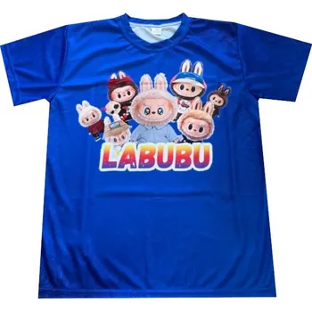 Dětské tričko LABUBU modré Velikost: 128 cm (4-6 let) výprodej