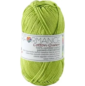 Příze Bavlněná příze Cotton Queen 134 - zelená