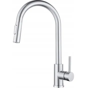 Vodovodní baterie Kuchyňská stojánková baterie RuiMen 6D009 stříbrná